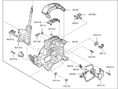 Kia Soul EV Automatic Transmission Shifter - 46700E4000