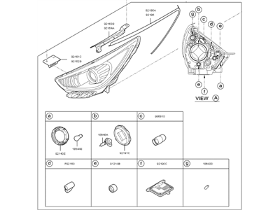 Kia Niro Headlight - 92101G5140