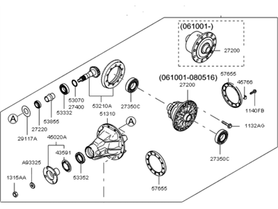 Kia 530003E351 Carrier Assembly-Differential