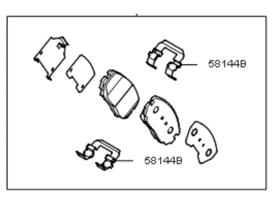 Kia Optima Brake Pad Set - 581012GA01
