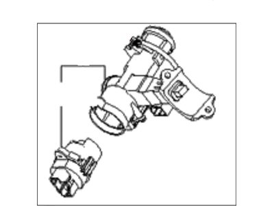 2007 Kia Rio Ignition Lock Assembly - 819101E010