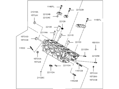 2006 Kia Optima Cylinder Head - 221003E051