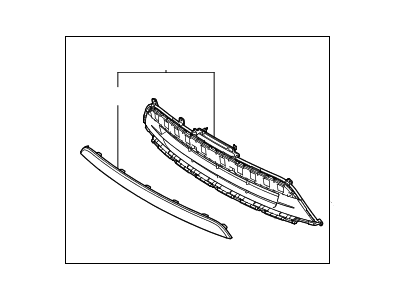 Kia 86560C6210 Front Bumper Grille