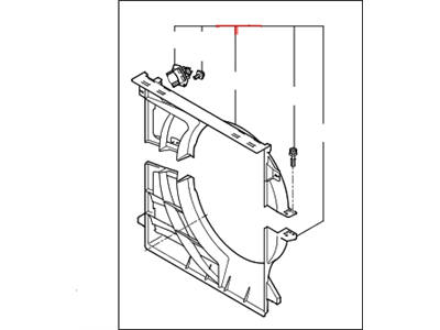 Kia 253502J100 SHROUD-Radiator