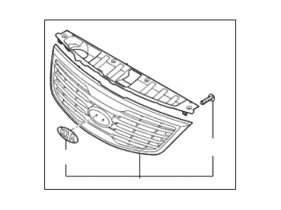 Kia 863503W020 Radiator Grille Assembly