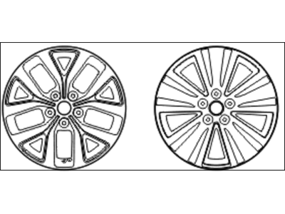 Kia 529103W610 Wheel Assembly-Aluminum