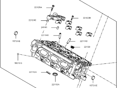 Kia 221103CGB1 Head Sub Assembly-Cylinder