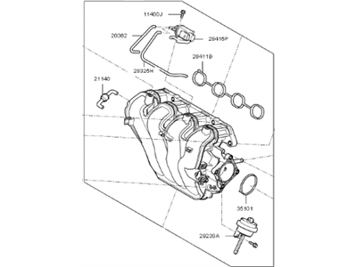 Kia Soul Intake Manifold - 283102B792