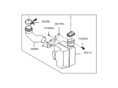 2007 Kia Spectra5 SX Air Duct - 282102F000