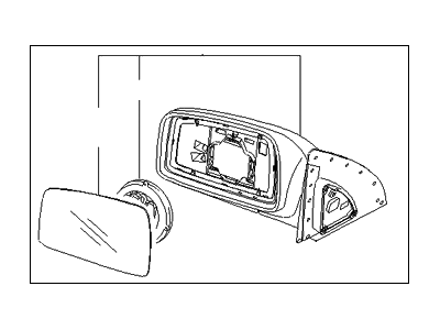 2010 Kia Sportage Car Mirror - 876201F21100