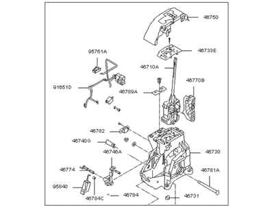 Kia Amanti Automatic Transmission Shifter - 467003F050