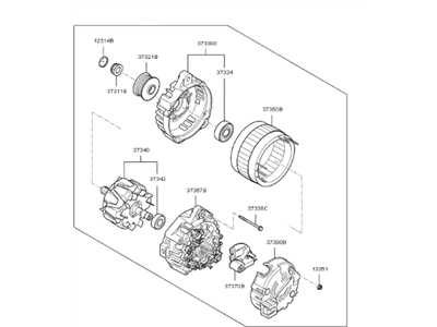 Kia Sedona Alternator - 373003L050