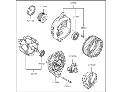 Kia Soul Alternator - 373002B970