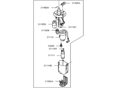 2014 Kia Soul Fuel Sending Unit - 31120B2501