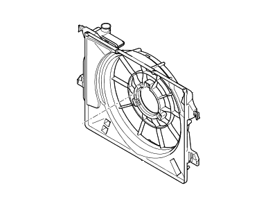 Kia 253501W050 SHROUD-Radiator