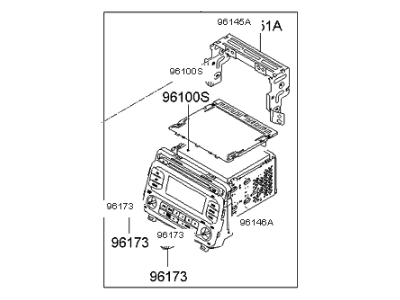 Kia 961702T651CA Audio Assembly