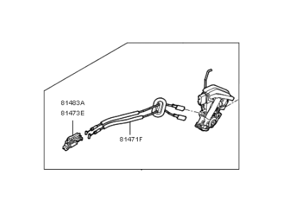 2019 Kia Cadenza Door Lock Actuator - 81410F6000