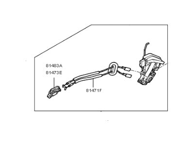 2020 Kia Cadenza Door Lock Actuator - 81420F6000