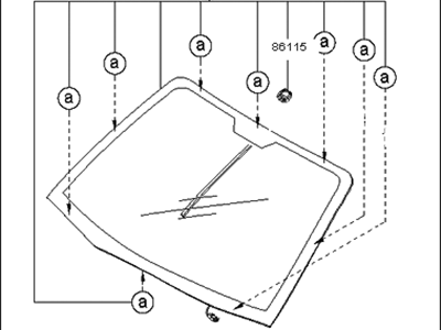 Kia Windshield - 861102F040