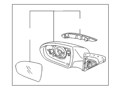 2010 Kia Sportage Car Mirror - 876203W550