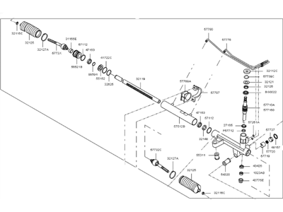 Kia 577103E300 Gear & Linkage Assembly