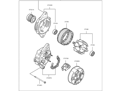Kia Alternator - 373002G755