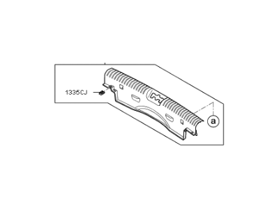 Kia 85770G5100WK Trim Assembly-Rear Transverse