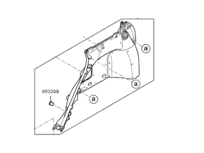 Kia 85730G5610WK Trim Assembly-Luggage Si