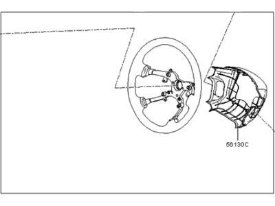 Kia 561102F510NZ Steering Wheel Body Assembly