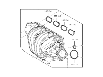 Kia Optima Hybrid Intake Manifold - 283102E900