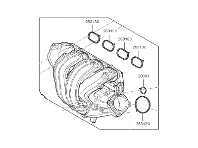 2020 Kia Optima Hybrid Intake Manifold - 283102E900