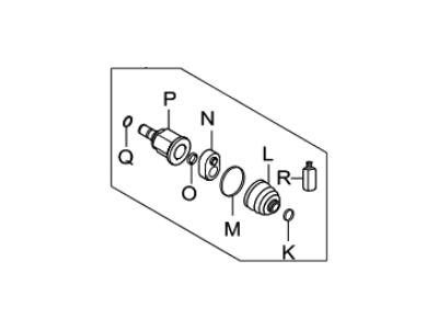 Kia 495361M810 Joint Kit-Front Axle Differential