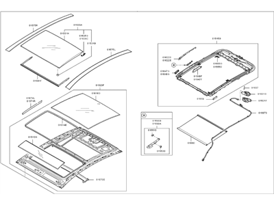 Kia 816003T530AYK Sunroof Assembly