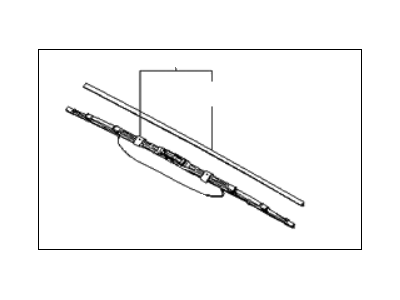 Kia 983501F050 Driver Windshield Wiper Blade Assembly