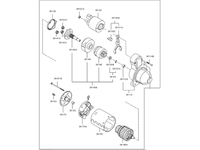 Kia 361002G100 Starter Assembly