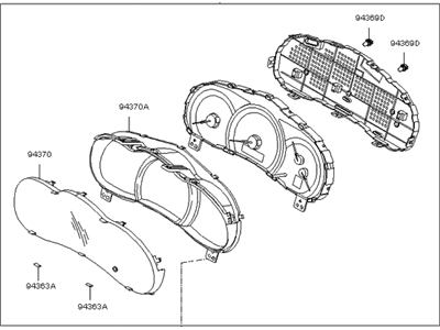 Kia Sedona Instrument Cluster - 940014D320