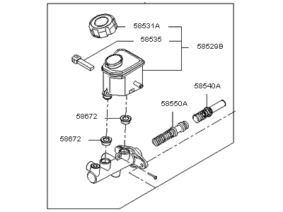 Kia 585102G400 Cylinder Assembly-Brake