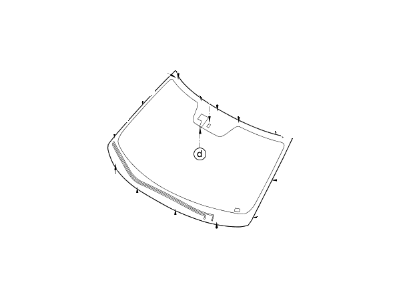 Kia 86110B2070 Windshield Glass Assembly