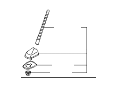 Kia 962501F900 Combination Antenna Assembly