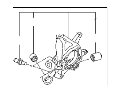 Kia 527102J150 Carrier Assembly-Rear Axle