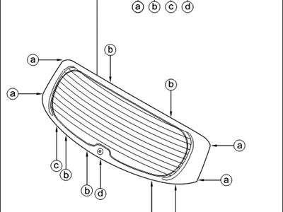 Kia 87110C5200 Glass Assembly-Tail Gate