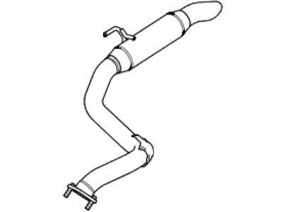 2012 Kia Sedona Exhaust Pipe - 287504D280