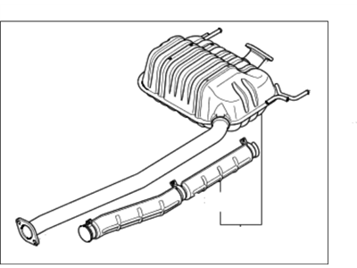 2010 Kia Sedona Exhaust Pipe - 287204D180