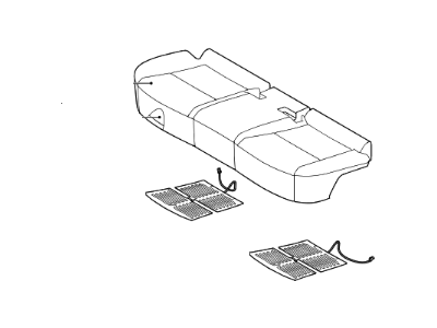 Kia 89100D92302AG CUSHION ASSY-RR SEAT