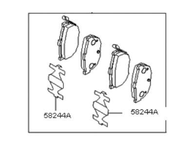 Kia 583022FA00 Pad Set-Rear Disc Brake