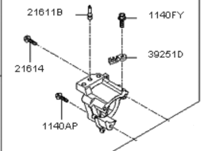 Kia 216103E005 Front Engine Support Bracket