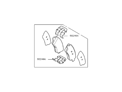 2017 Kia Soul EV Brake Pad Set - 58302E4A00