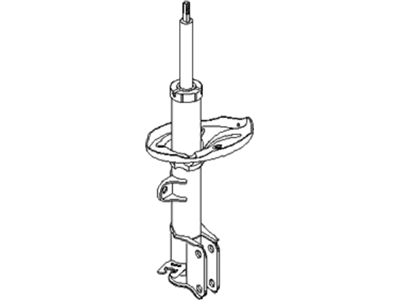 Kia 553512E202 Rear Shock Absorber Assembly, Left