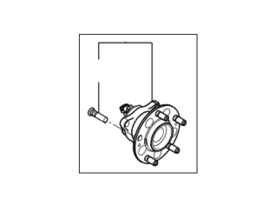 Kia 52730G2000 Rear Wheel Hub & Bearing Assembly