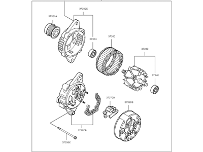 Kia Optima Alternator - 373002G855